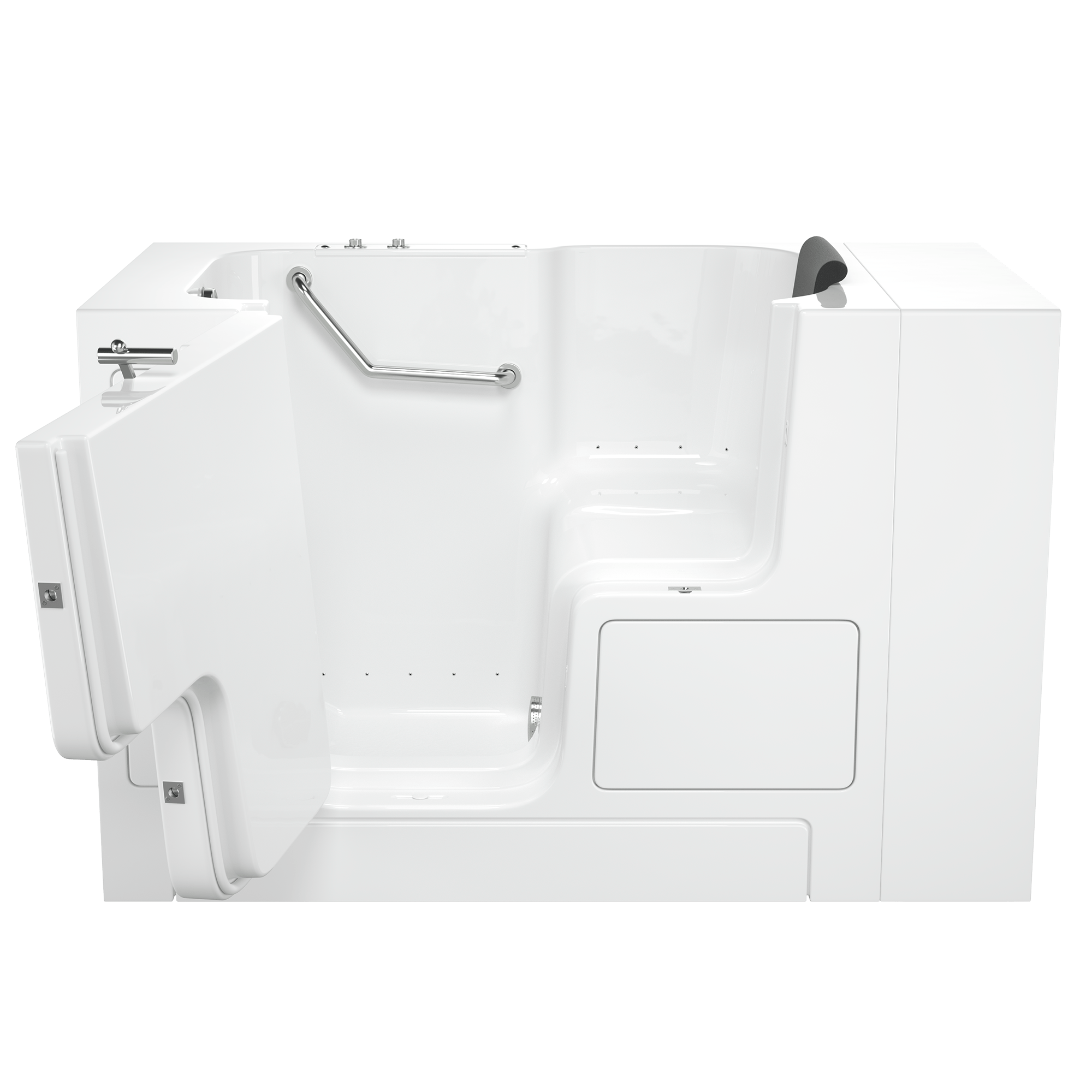 Gelcoat Premium Series 32 x 52  Inch Walk in Tub With Air Spa System   Left Hand Drain WIB WHITE